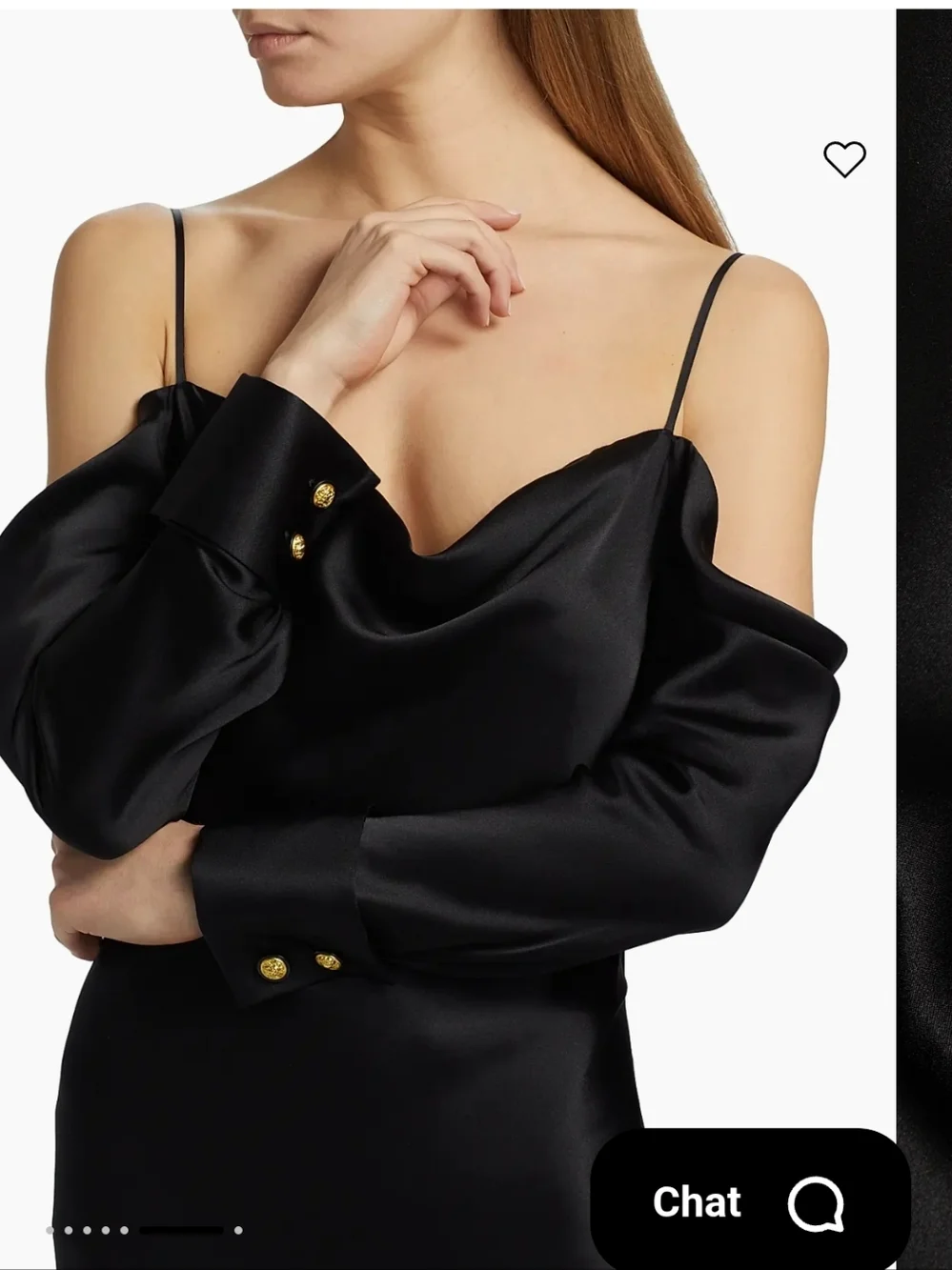 L'AGENCE JUNIPER COLD SHOULDER GOWN NWT SILKY MERMAID SILHOUETTE SZ 6 RP $524.00 - Picture 3 of 14